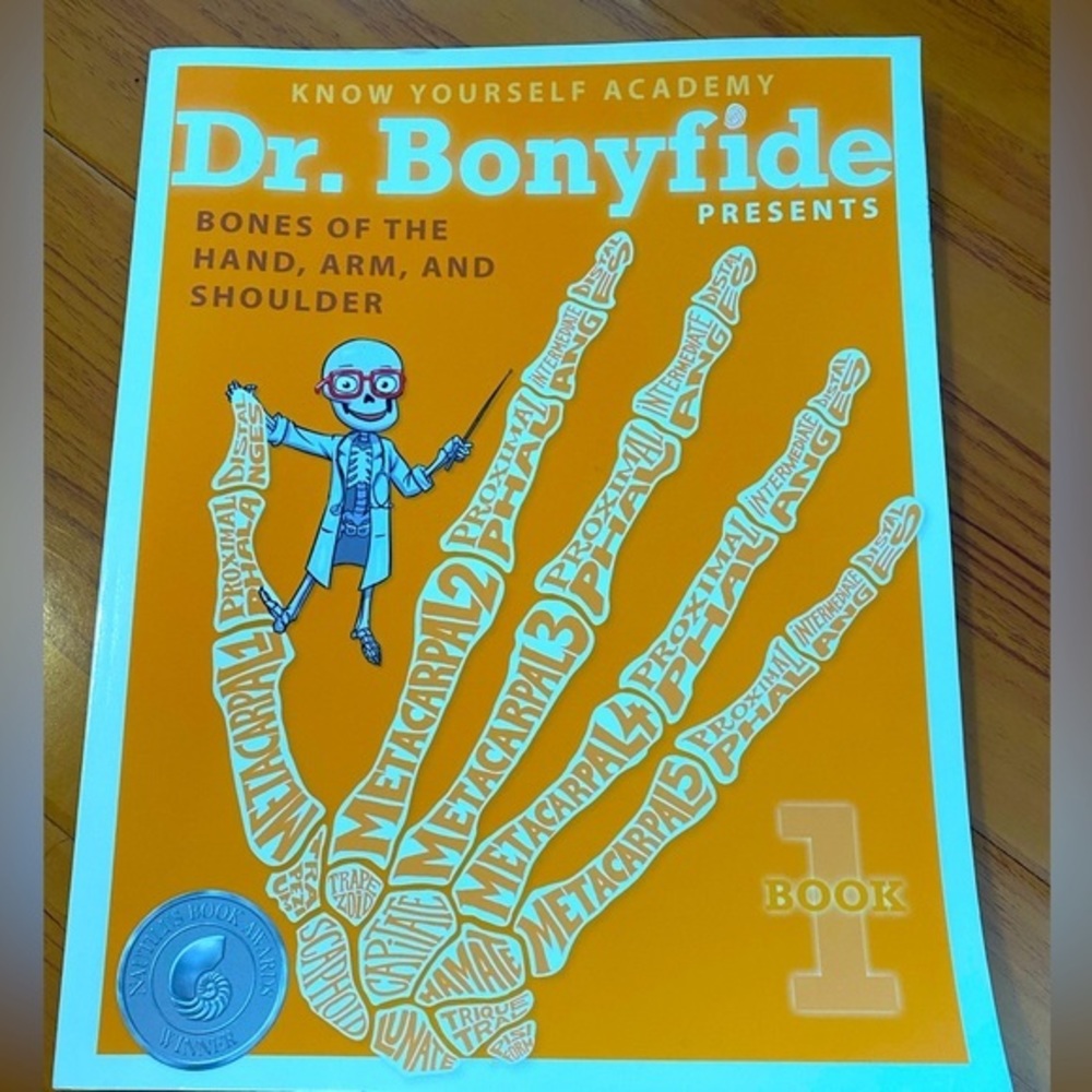 Dr bonyfide bones of the hand shoulder and arm homeschool activity book new !